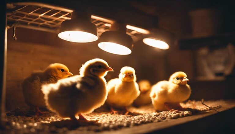brooding chicks with heat