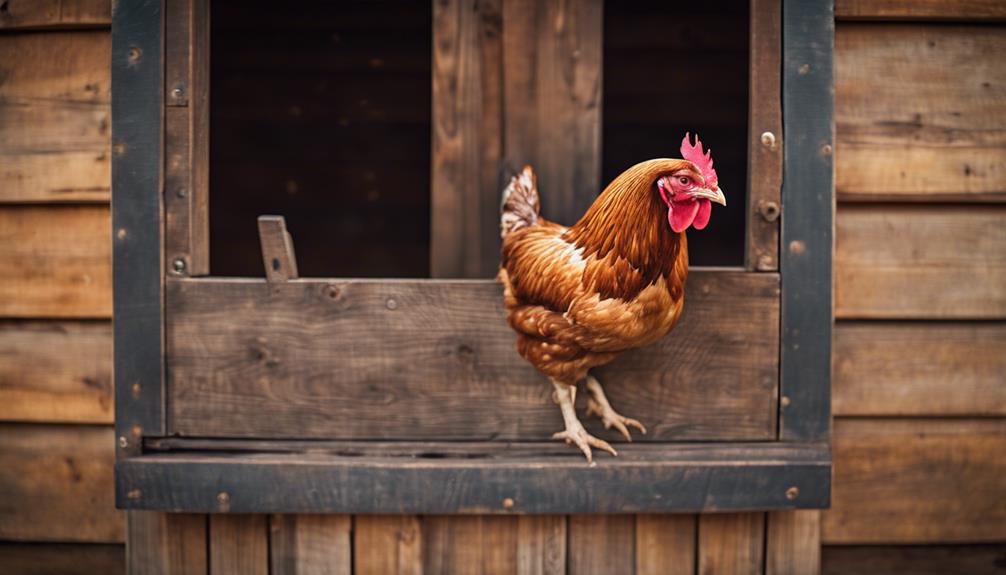 chicken coop door size