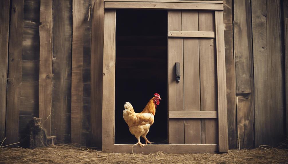 chicken coop door size