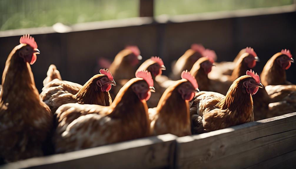chicken coop perching arrangement