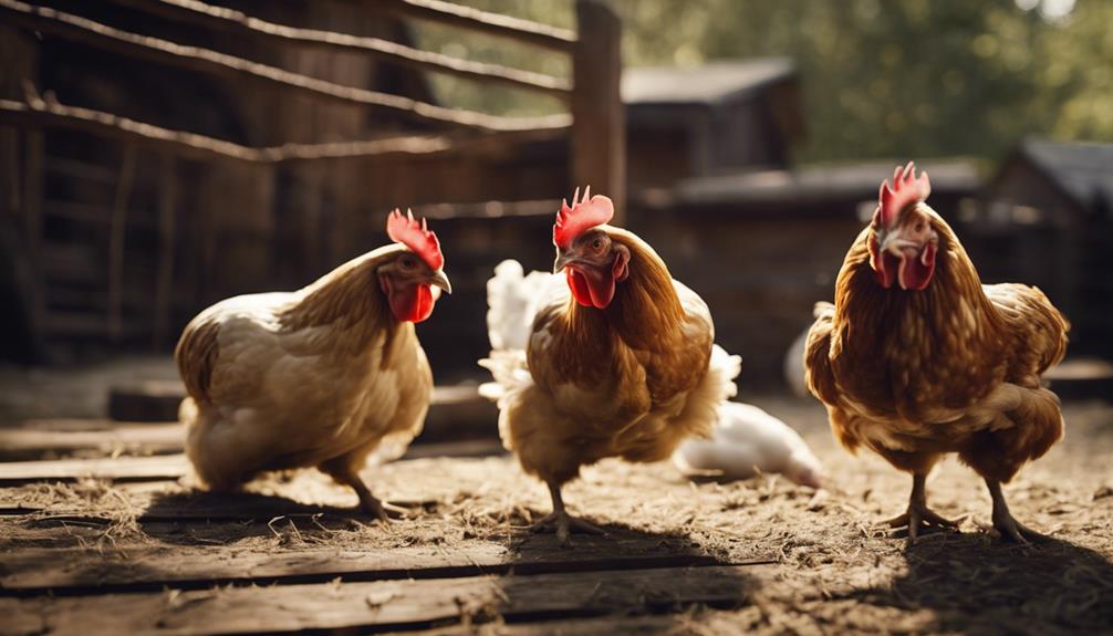 chickens beak rubbing behavior