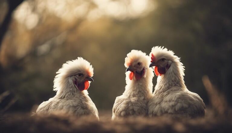 chickens cuddle for comfort