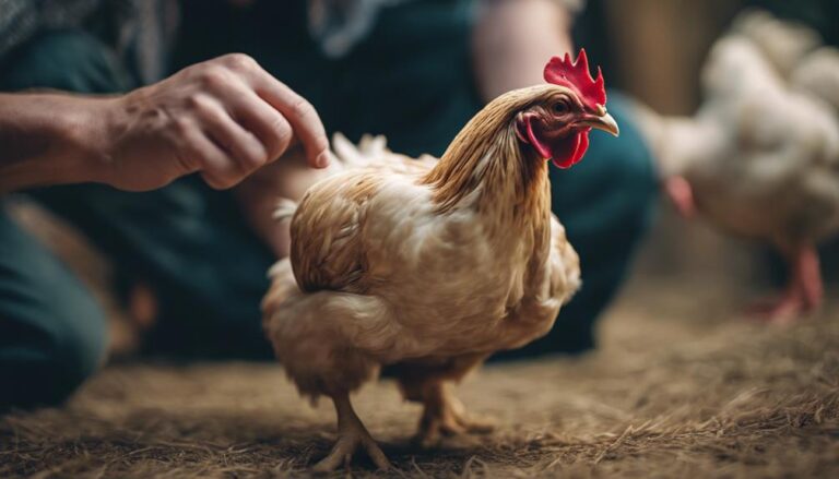 chickens reaction to petting