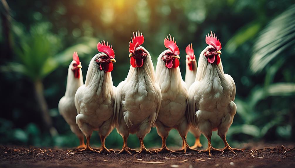 colorful malay chickens breed