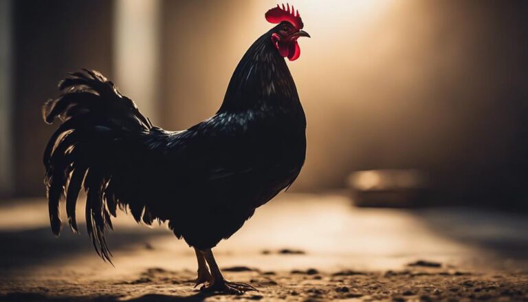 elegant black feathered breed