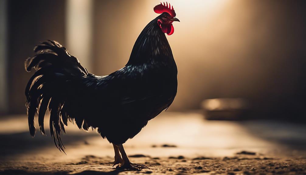 elegant black feathered breed