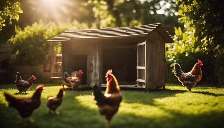 sheltered chicken coop placement