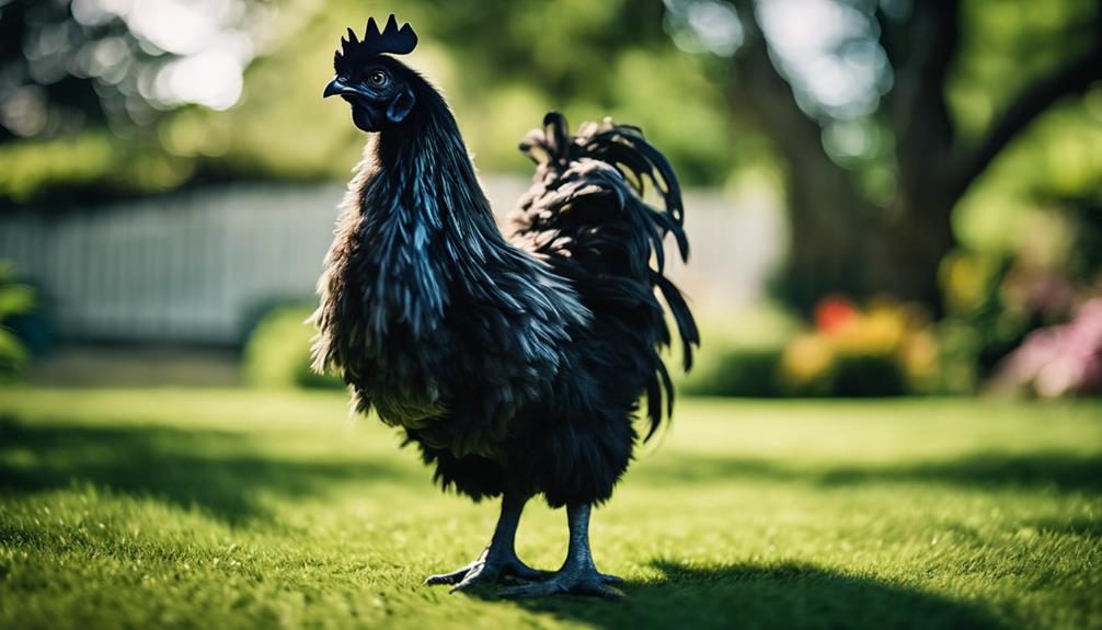 unique and fluffy chicken
