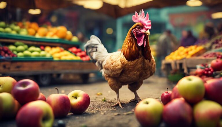 feeding chickens fruit safely